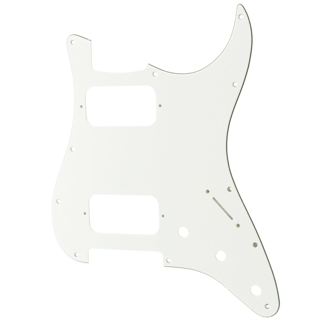 MX2248WH Защитная накладка электрогитары Fender Stratocaster HH 3 слоя белая Musiclily