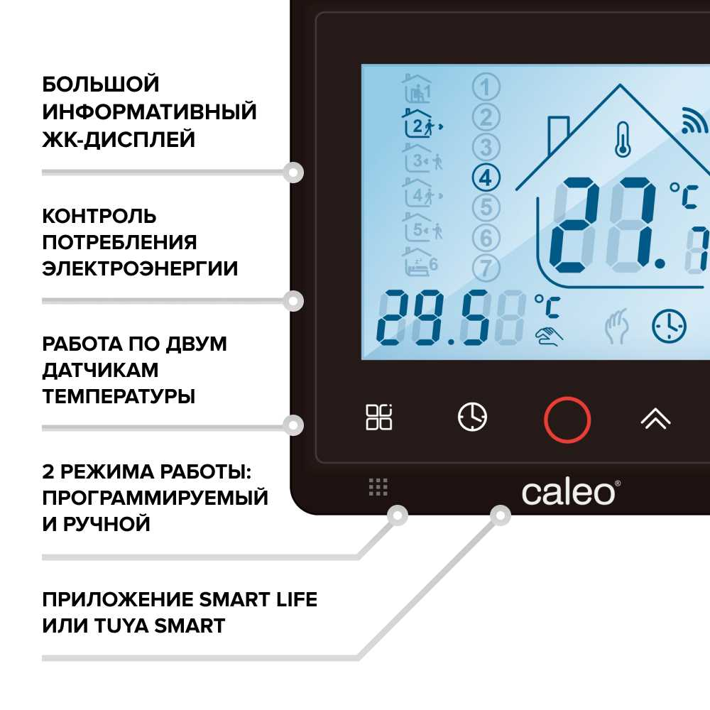 Теплый пол cаморегулируемый Caleo Platinum 50/230 Вт/м2, 1 м2 и терморегулятор С936 Wi-Fi Black - фотография № 12