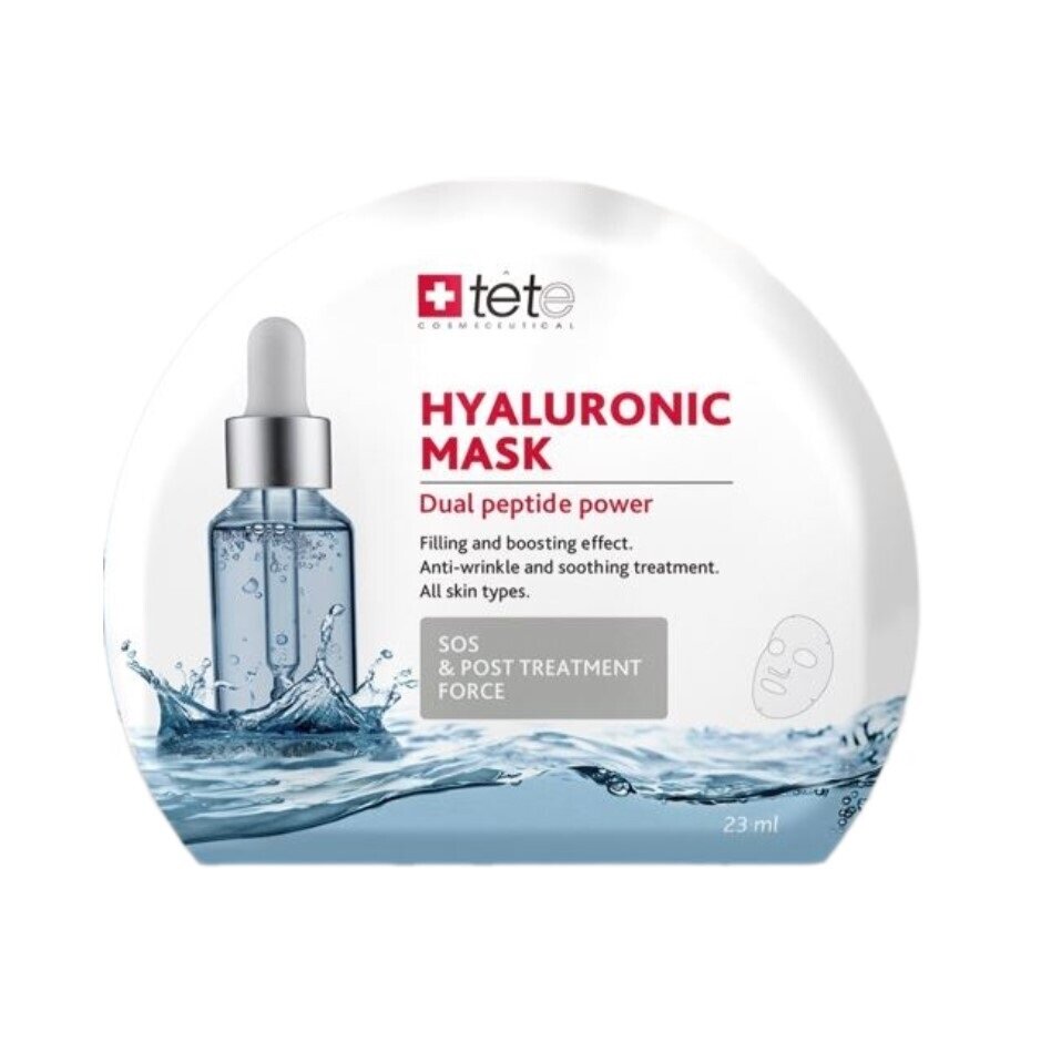 Hyaluronic Mask SOS&Post treatment force Маска тканевая постпроцедурная для восстановления кожи, 1 ш