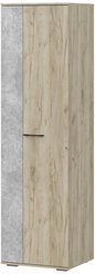 Шкаф Woodville Вальс ШК-600 дуб крафт серый / бетонный камень