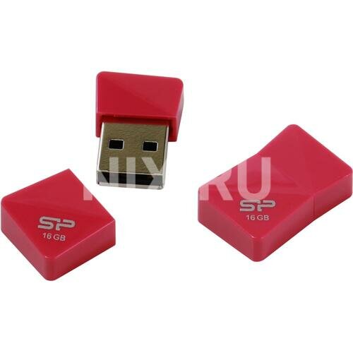Флешка Silicon power Touch T08 SP016GBUF2T08V1H 16 Гб Pink