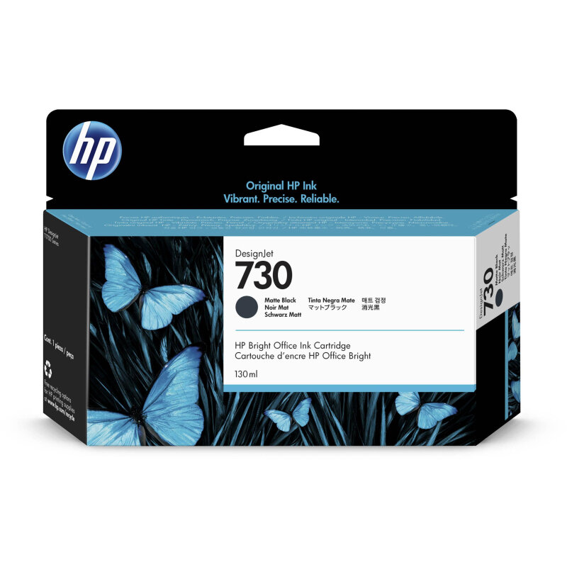 Картридж струйный HP 730 P2V65A мат.чер. (130мл) для T1700