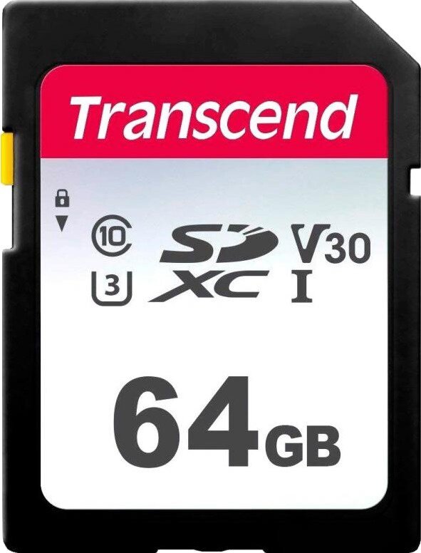 Карта памяти Transcend SDXC 300S Class 10 UHS-I U1 (95/40 MB/s) 64GB