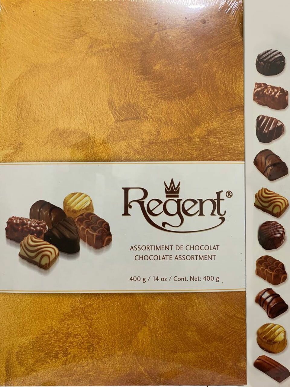 Шоколадные конфеты ассорти Regent assortiment de chocolat, 400гр - фотография № 1