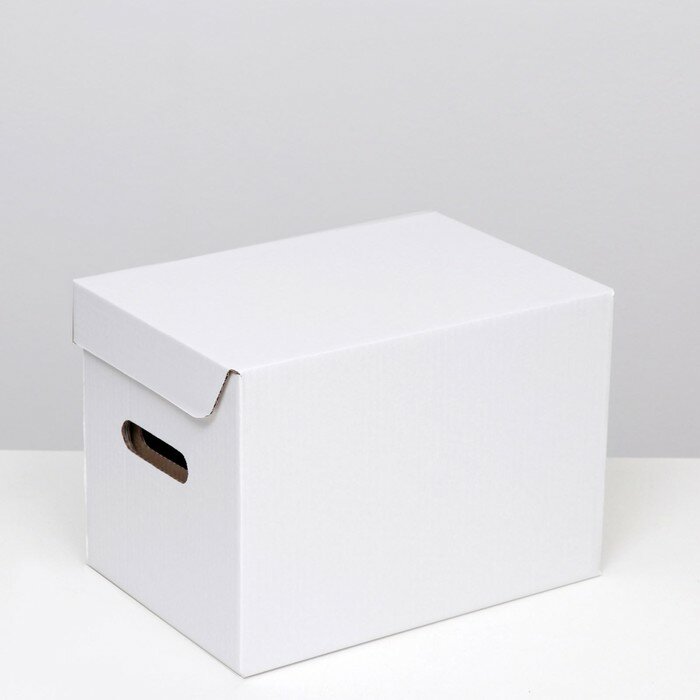 Коробка для хранения "А4", белая, 32,5 x 23,5 x 23,5 - фотография № 3