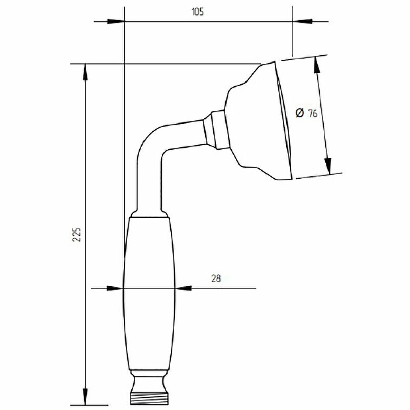 Душевая лейка Migliore Ricambi ML.RIC-33.106.DO (30886) золото - фотография № 3