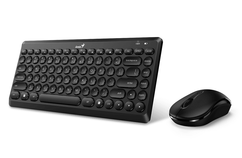 Genius Комплект клавиатура + мышь Genius LuxeMate Q8000, беспров., черный (USB) (ret)