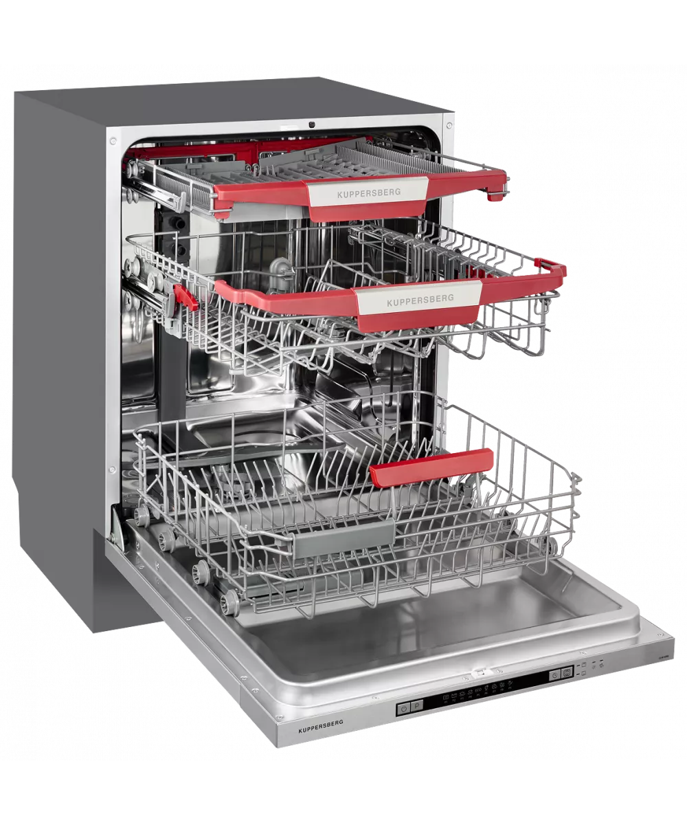 Встраиваемая посудомоечная машина Kuppersberg/ Полноразмерная, 60 см, 14 комплектов, 7 программ, внутреннее освещение, автоматическое открывание двер - фотография № 5