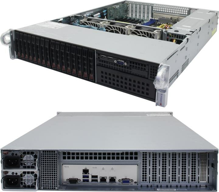 Сервер в корпусе высотой 2U Никс sS9500/pro2U S92402Li Xeon Silver 4210R/128 ГБ/2 x 960 Гб SSD/Aspeed AST2500