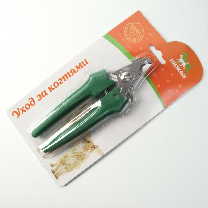 Когтерез боковой большой с прямыми ручками, отверстие 14 мм, зеленый - фотография № 5