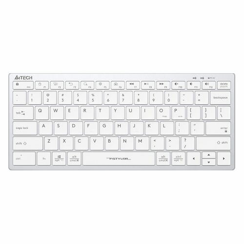 Клавиатура A4TECH Fstyler FX51, USB, белый [fx51 white]