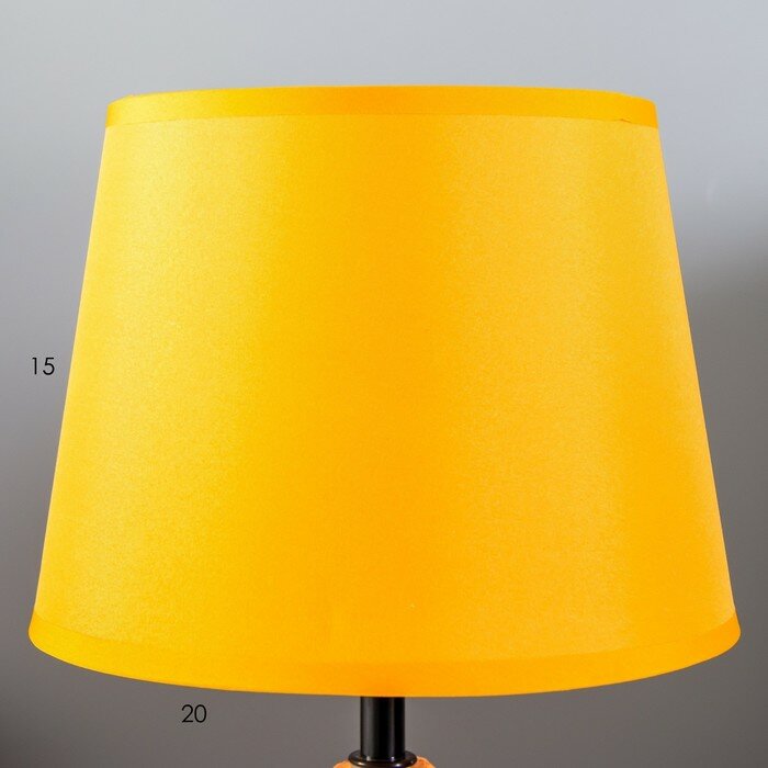 Настольная лампа "Зефир" Е14 40Вт оранжевый белый 30х30х33см - фотография № 5