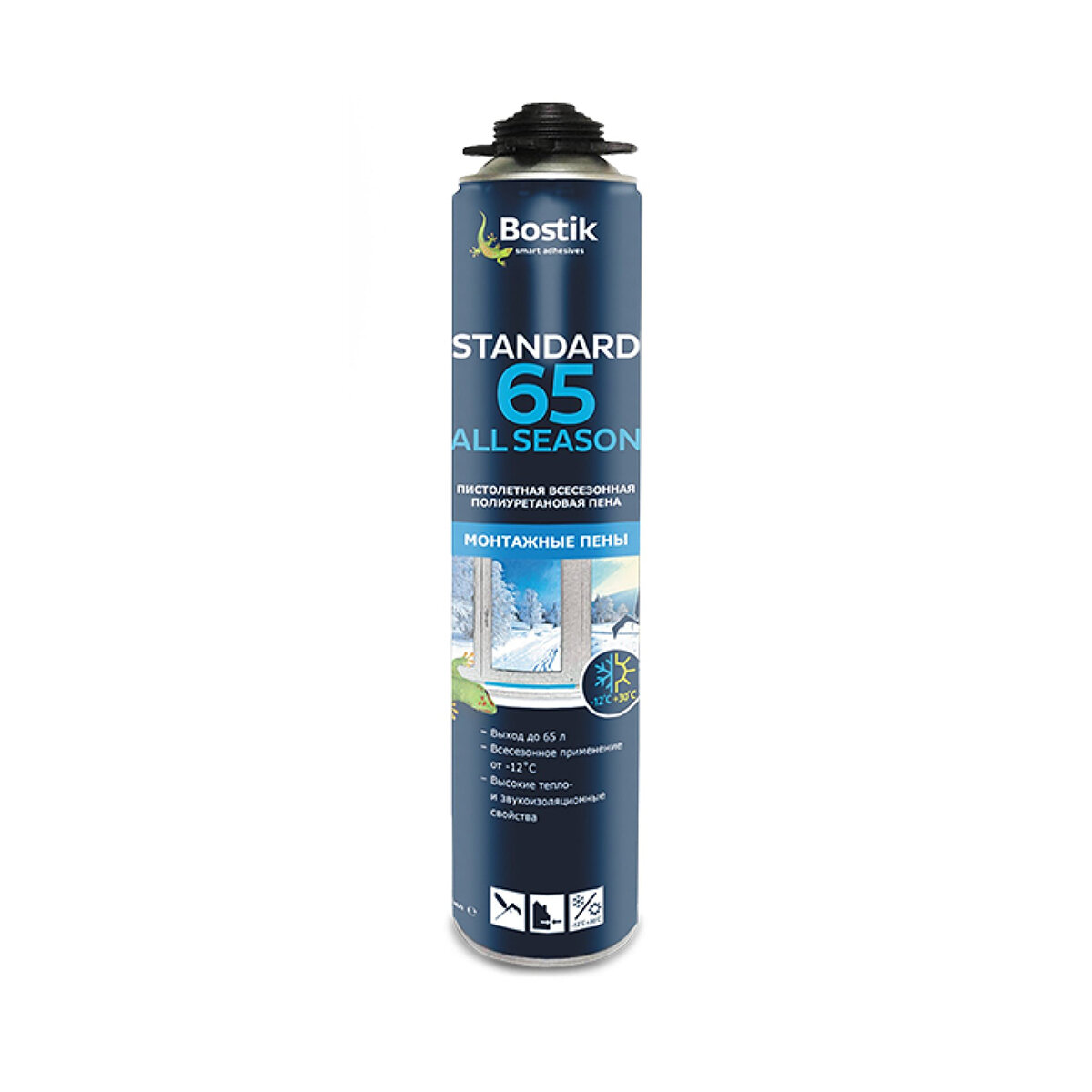 Bostik Standard 65 All SEASON пена пистолетная полиуретановая всесезонная 850 мл 10223