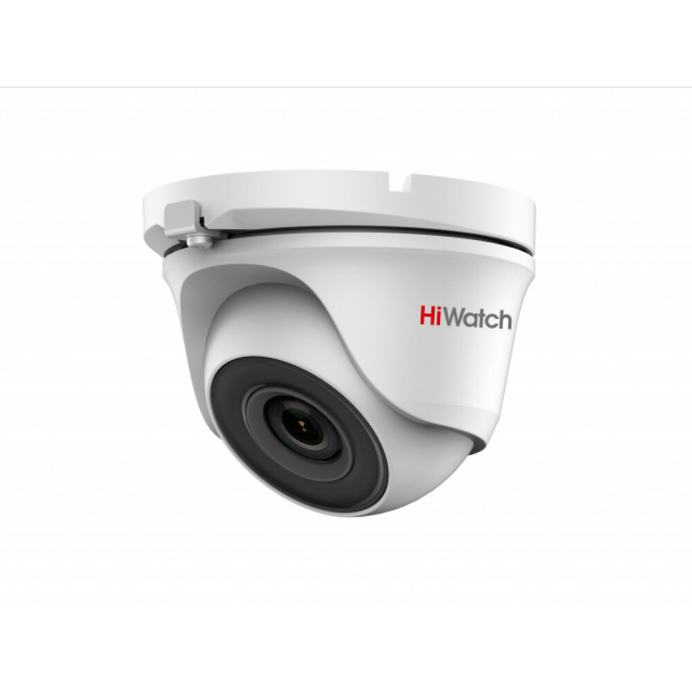 Камера видеонаблюдения HiWatch DS-T203A (2.8mm) купольная 2МП 1920x1080 микрофон H.265+ 106гр IP66 черно-белая