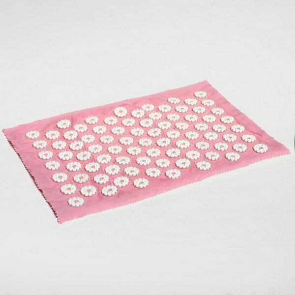 Аппликатор игольчатый "Коврик", 85 колючек, розовый, 25 x 40 см
