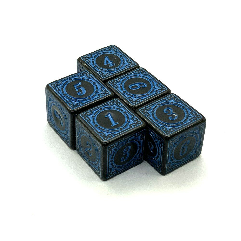 Ork's Workshop Кубики д6 16мм 5шт. Игровые Синие