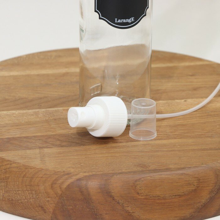 LARANGE Бутылка с распылителем для масла и соусов «Меловой дизайн», стеклянная, 330 мл, с мелком для маркировки - фотография № 6