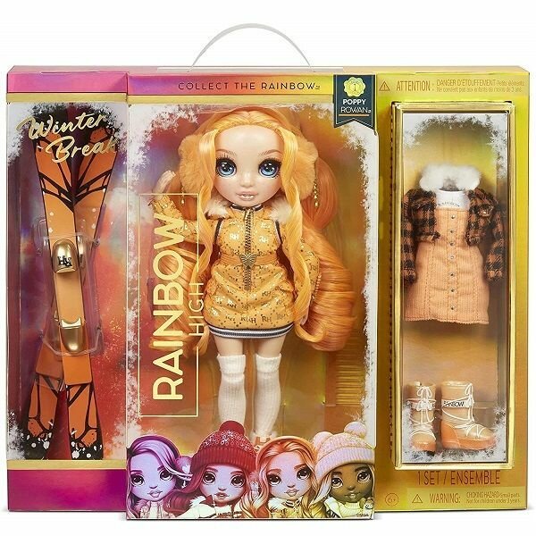 Rainbow High - Кукла Winter Break Fashion Doll Poppy Rowan (Orange)