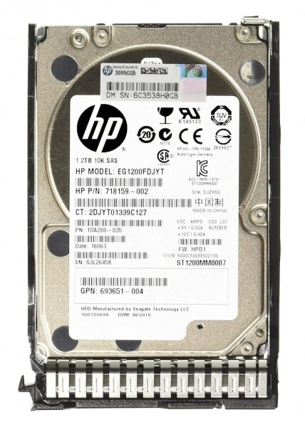 Жесткий диск HP 718162-B21 1,2Tb SAS 2,5" HDD