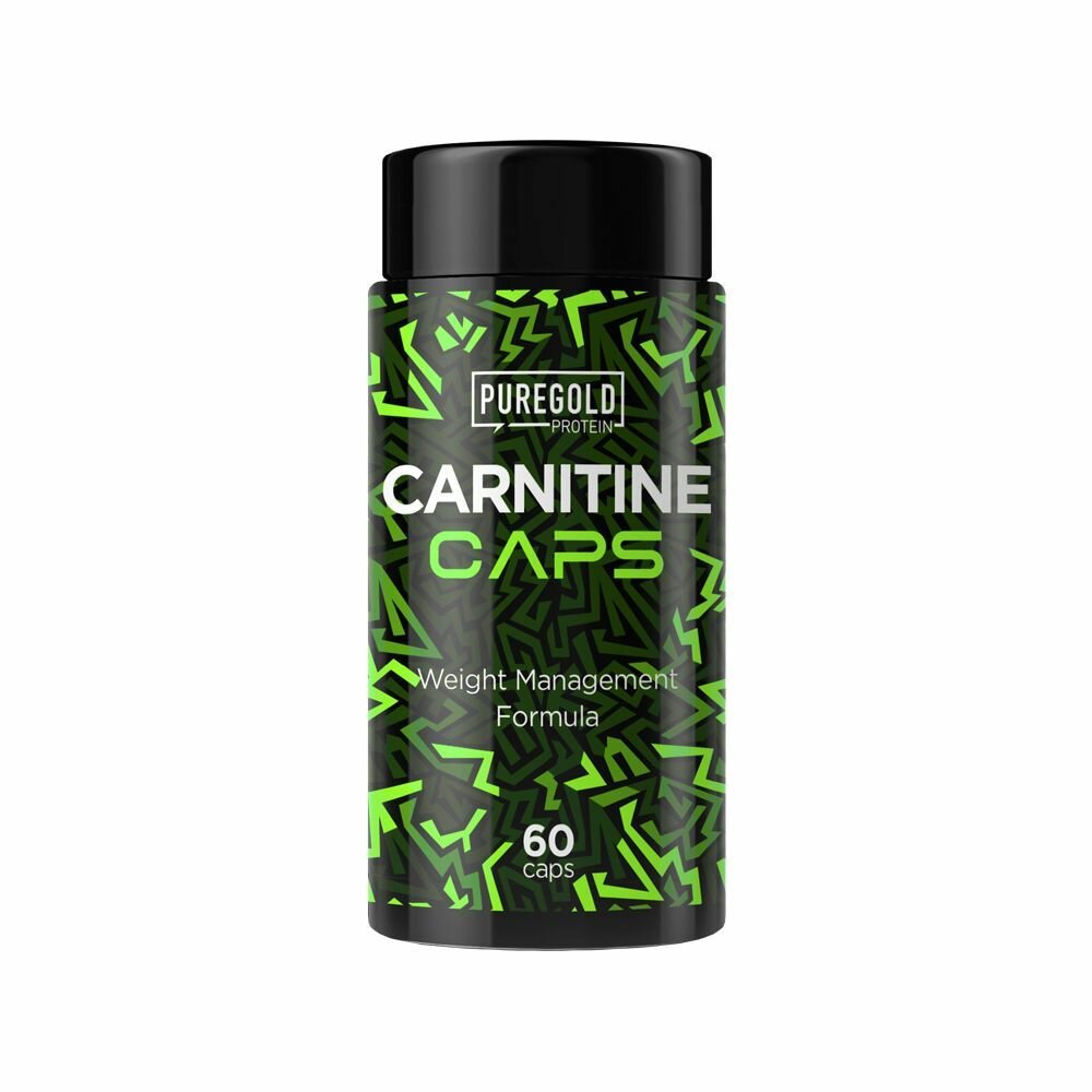 L-карнитин Pure Gold, 60 капсул / Спортивное питание для похудения, повышения выносливости, сердца, обмена вещества / Для мужчин и женщин