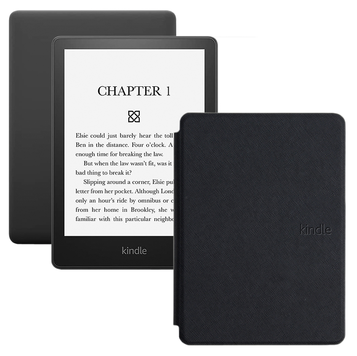 Электронная книга Amazon Kindle PaperWhite 2021 16Gb black Ad-Supported с обложкой ReaderONE PaperWhite 2021 Black