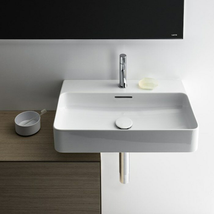 Раковина подвесная Laufen VAL 8.1028.5.000.104.1, 75х42 см, с 1 отверстием под смеситель, цвет: белый