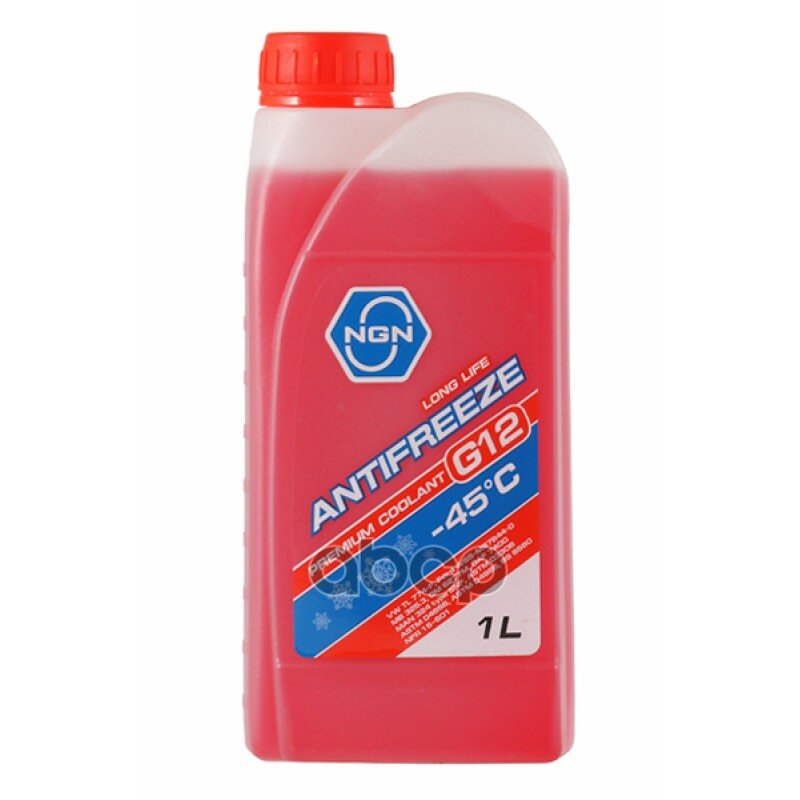 Антифриз Longlife Antifreeze (Red) Готовый G12-45 Antifreeze 1L NGN арт. V172485640