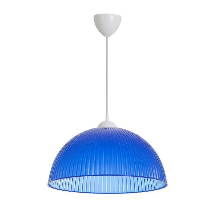 фото Люстра BayerLux Подвес BayerLuxная "Волна" E27 15Вт синий 40х40х18(+60)см