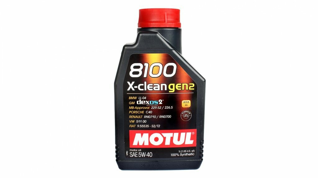 MOTUL 8100 X-clean GEN2 5W-40 SN/CF C3Dexos2 (100%синт) 1л масло моторные