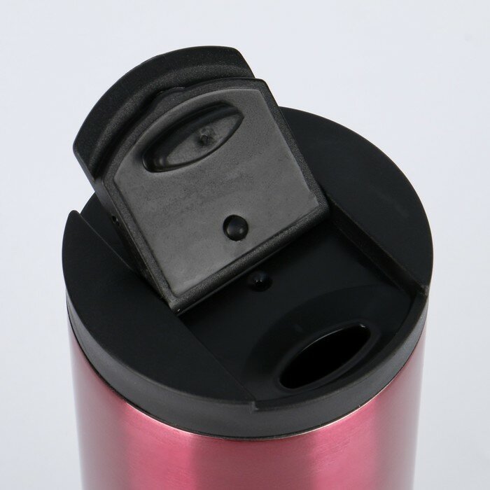 Термокружка, серия: Coffee, 500 мл, сохраняет тепло 8 ч, розовая - фотография № 4