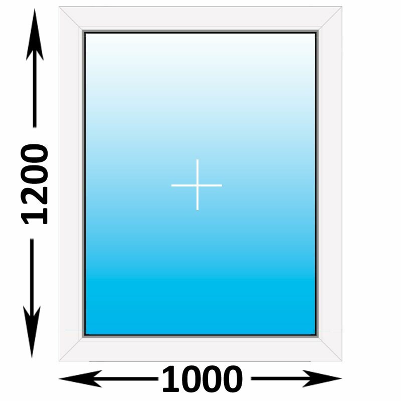 Пластиковое окно Veka WHS глухое 1000x1200 (ширина Х высота) (1000Х1200)