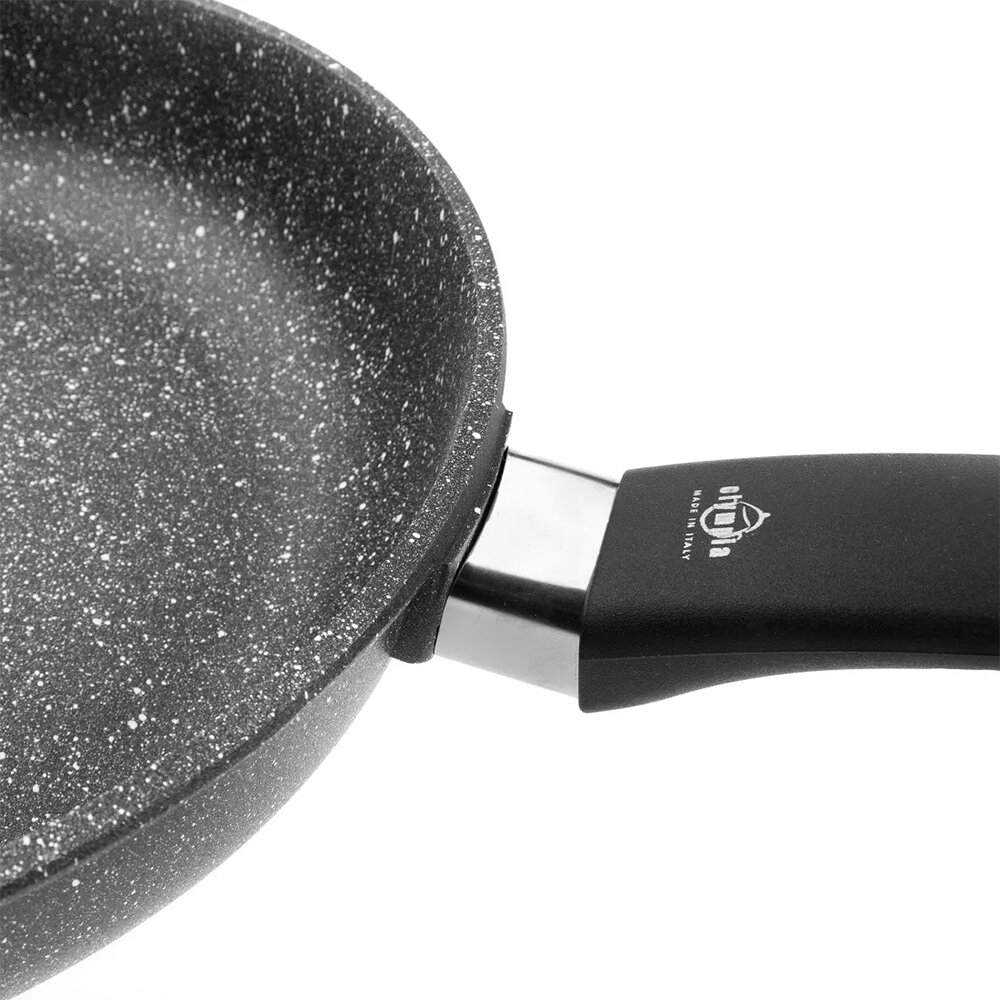 Сковорода антипригарная 28 см Olympia Hard Cook Fix Induction черная - фотография № 8