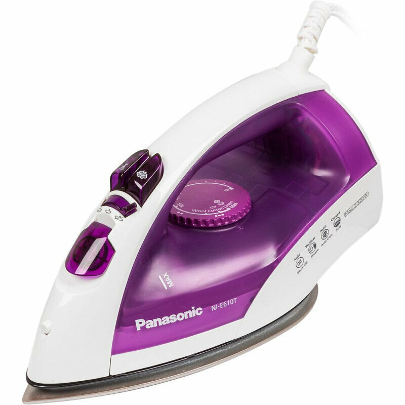 Утюг Panasonic NI-E610TVTW фиолетовый/белый, 1801538