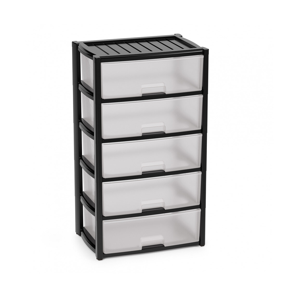 фото Комод пятисекционный Альтернатива Колорит, 56 x 39 x 100 см, черный