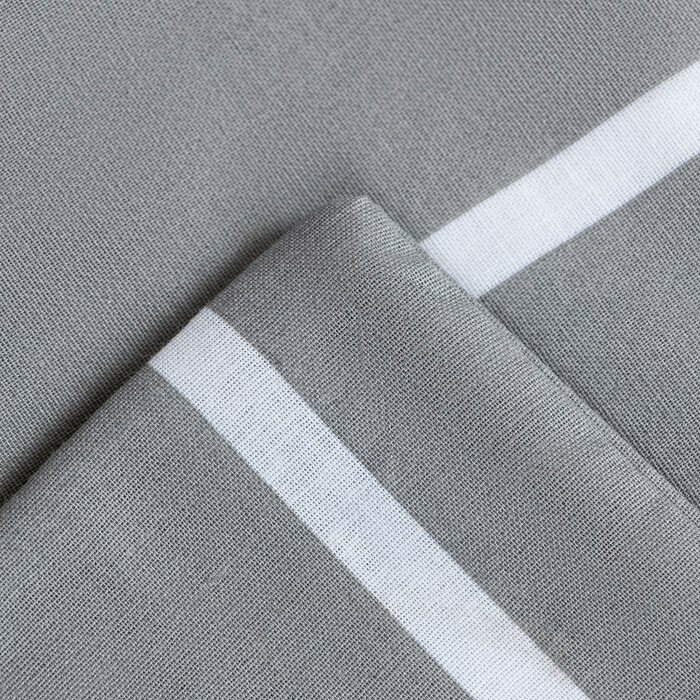 Постельное бельё Этель 2 сп Gray stripes 175х215см,200х220см,70х70см-2 шт, 100% хлопок, поплин - фотография № 4