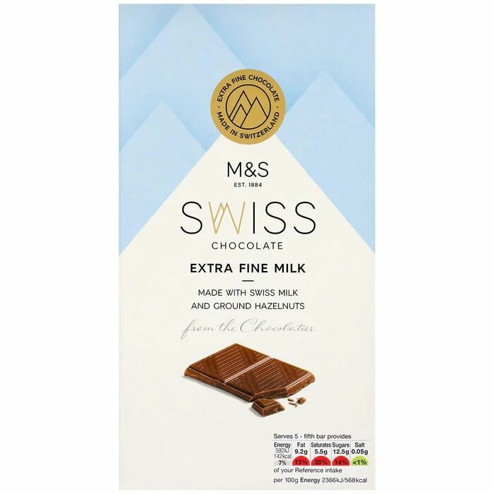 Кондитерский сюрприз-бокс Mark and Spencer Swiss Chocolate Gift Bag Швейцарский шоколад - фотография № 4
