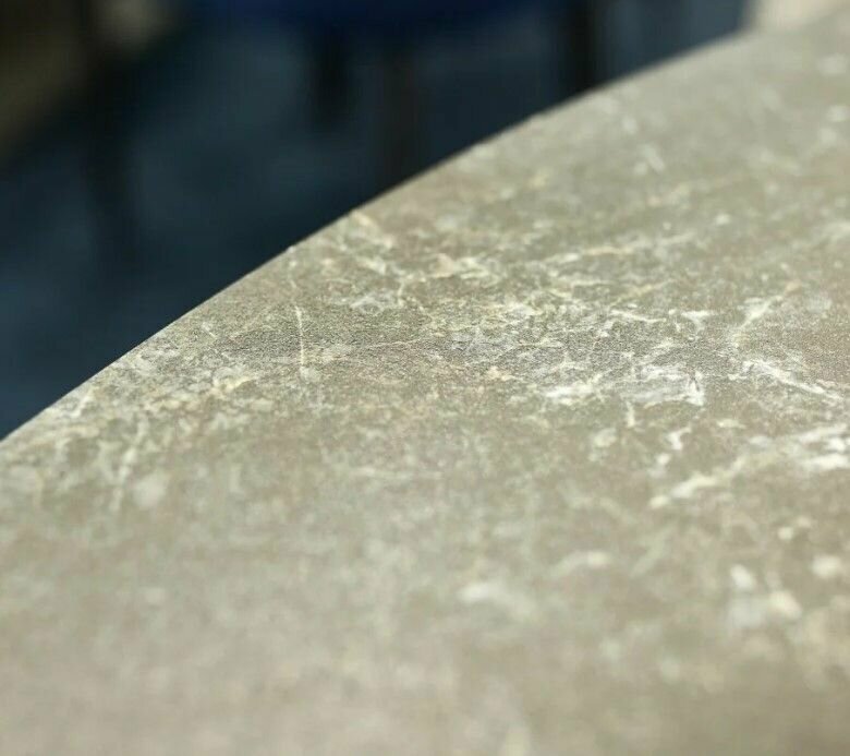 Стол обеденный SIGNAL ORBIT 120 (серый керамический/матовый антрацит) - фотография № 11