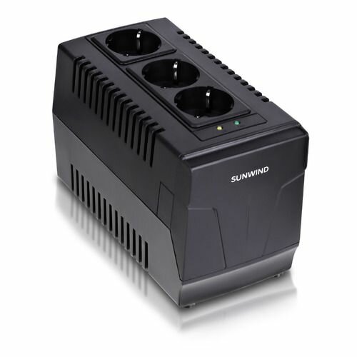 Стабилизатор напряжения SunWind AVR-1000 черный