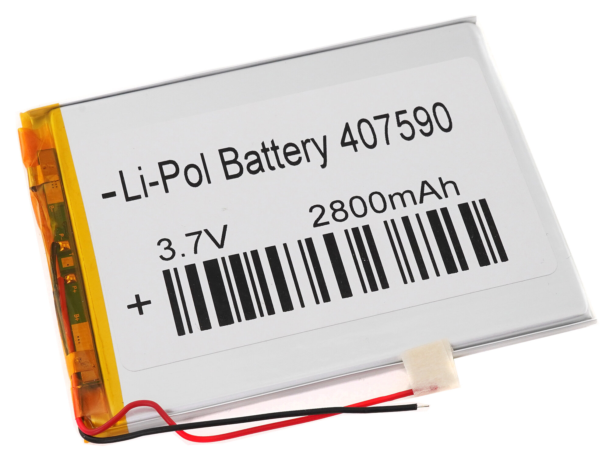 Аккумулятор Li-Pol (батарея) 4x70x90mm 2pin 3.7V/2800mAh