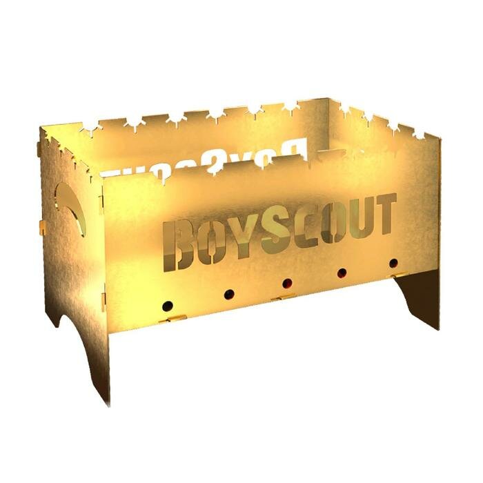 Мангал BOYSCOUT складной GOLD, с сумкой 500х300х300х1,5 мм GOLD