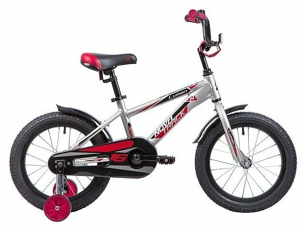 Велосипед детский Novatrack LUMEN 165ALUMEN.BN9, (2021), рама 10,5", серебристый