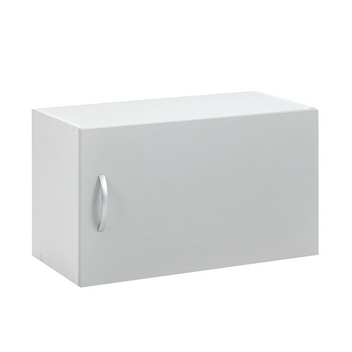 Шкаф навесной Мальма 600х300х360 Светло-серый/Белый - фотография № 1