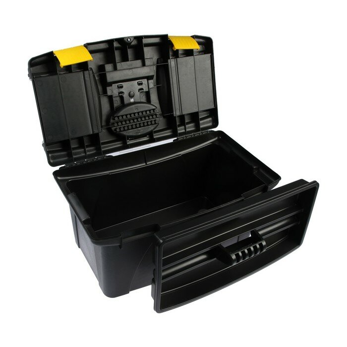 Ящик для инструмента тундра, 22", 565 х 325 х 290 мм, пластиковый, лоток, два органайзера - фотография № 5