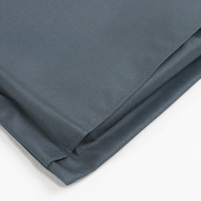Подушка на шезлонг Этель 55х190+2 см, цвет графитовый, оксфорд с вмго, 100% полиэстер