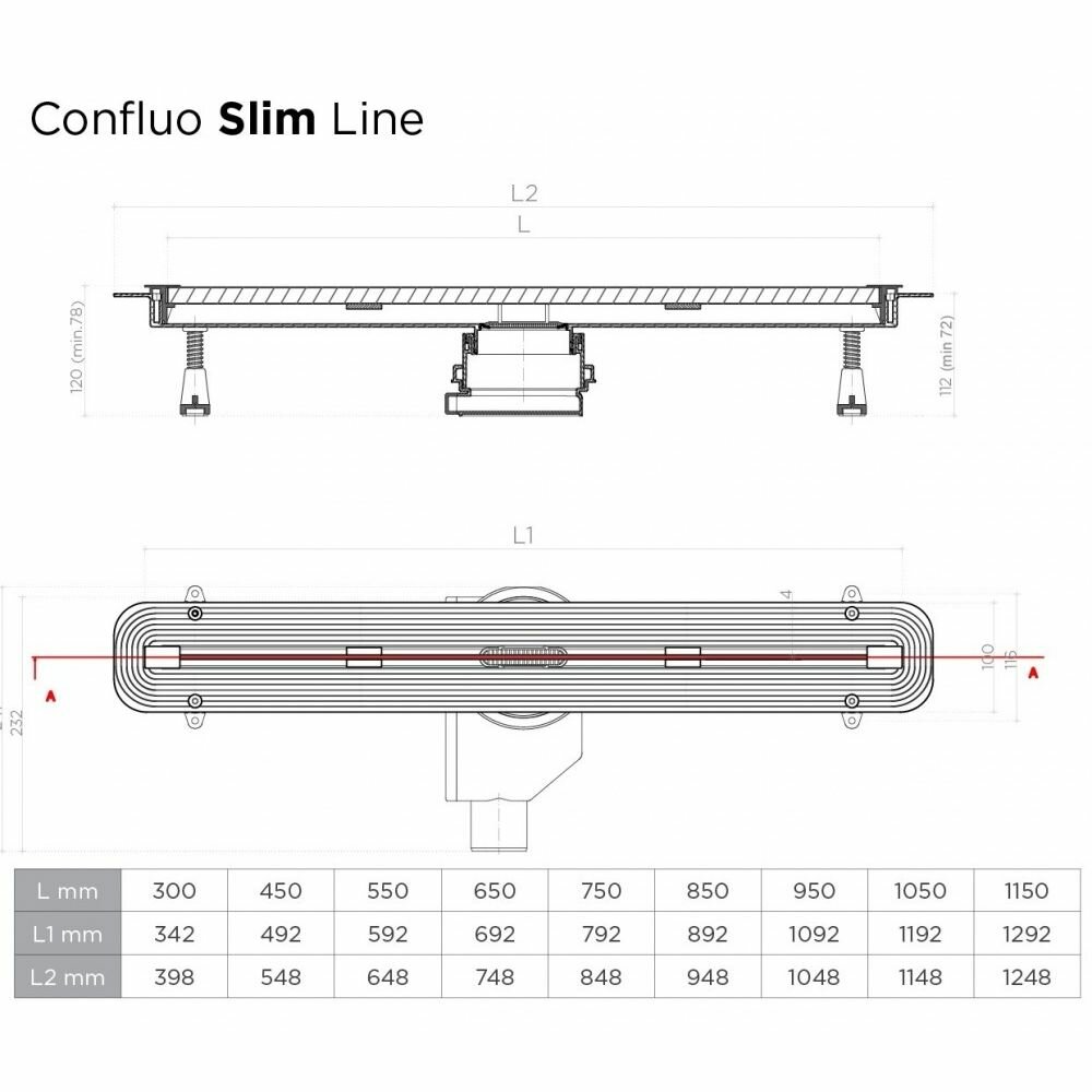 Душевой лоток Pestan Confluo Slim Line 300+ хром (13100024) - фотография № 3