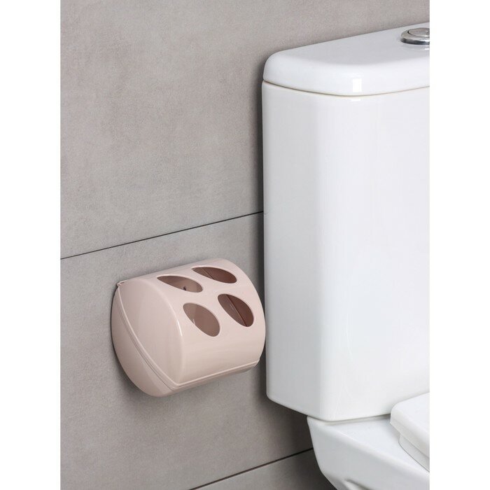 Держатель для туалетной бумаги Keeplex Light 134×13×124 см цвет бежевый топаз 2 штуки
