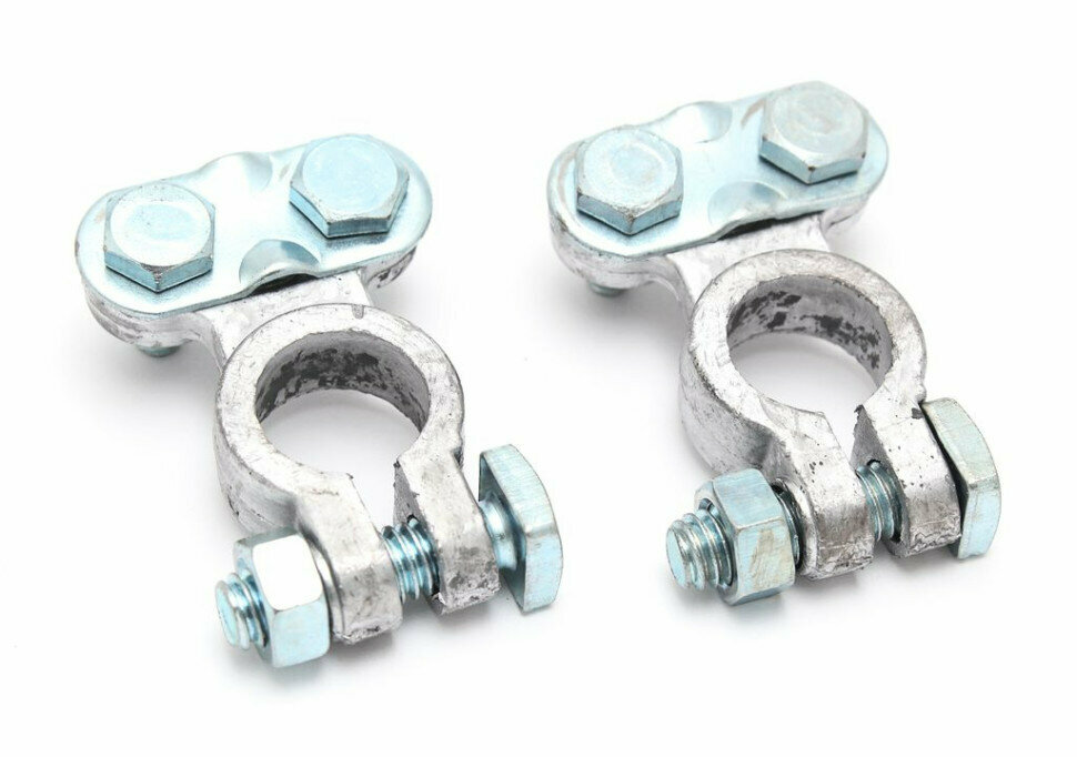 фото Клеммы аккумуляторные цинк 2шт. Автостоп