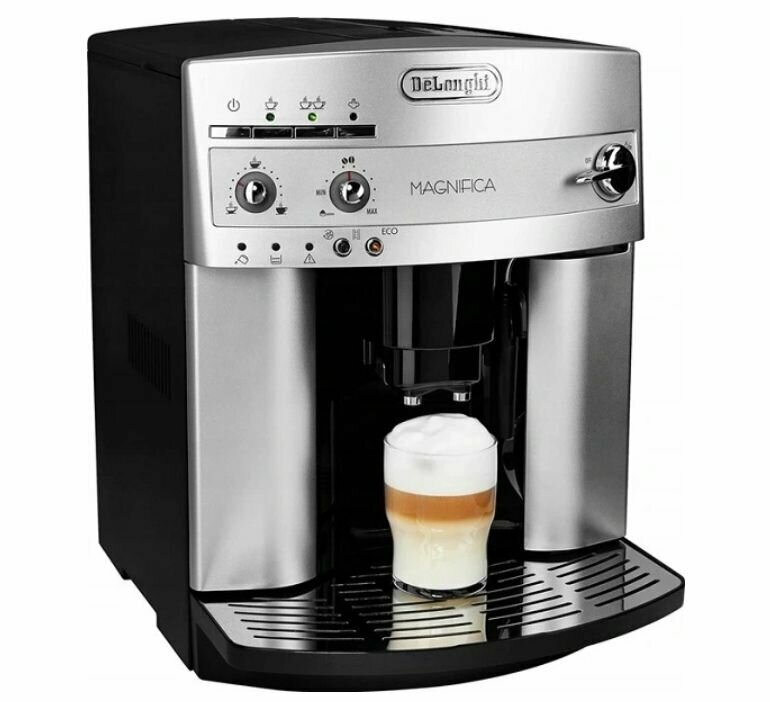 Профессиональная кофемашина De'Longhi ESAM 3200.S 1450 Вт, , серебристый, светло-серый