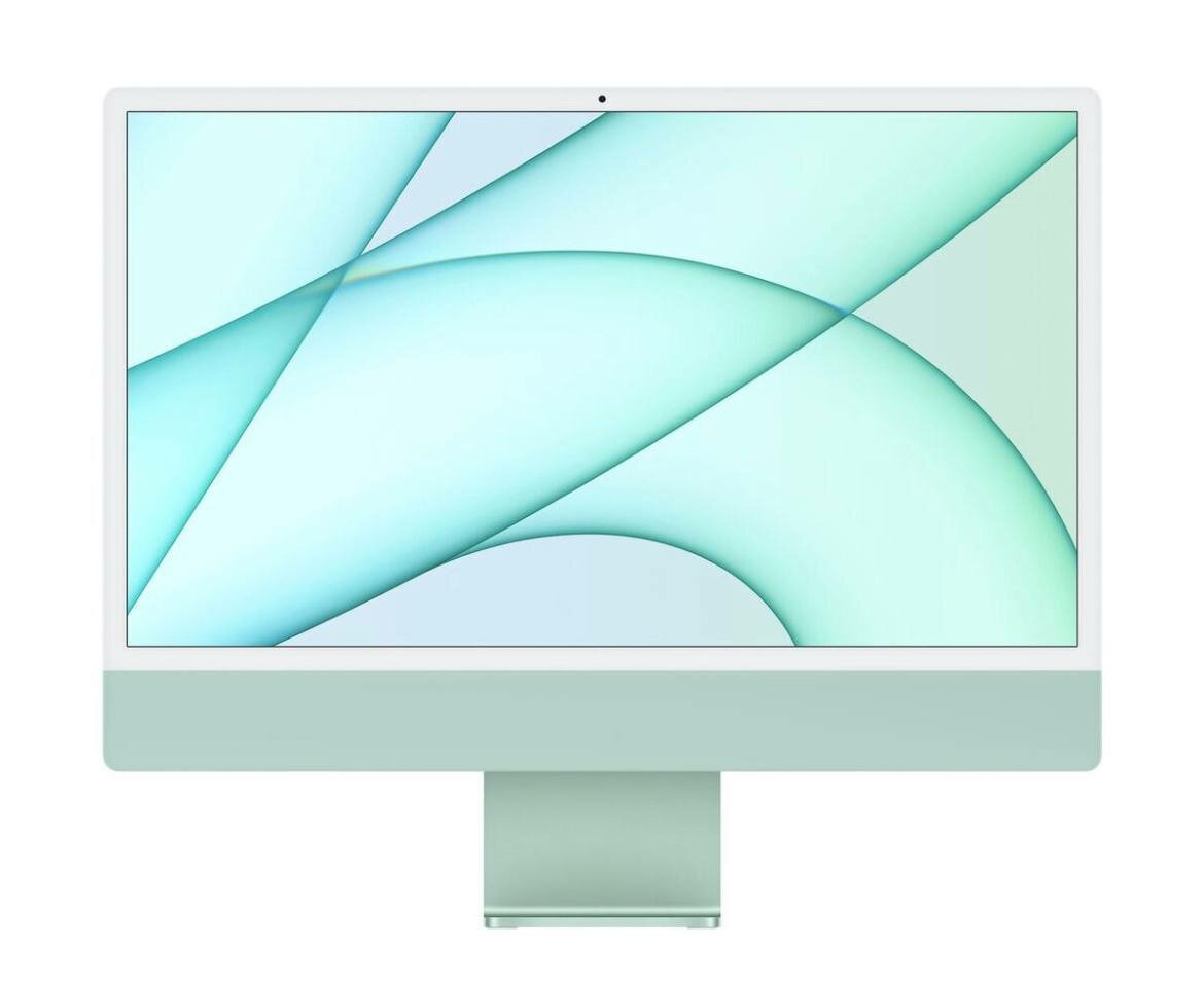 23.5" Моноблок Apple iMac 24" 2021 г. Z12U0007H M1, RAM 8 ГБ, SSD 256 ГБ, Apple M1 8-Core, MacOS, зеленый - русская раскладка клавиатуры