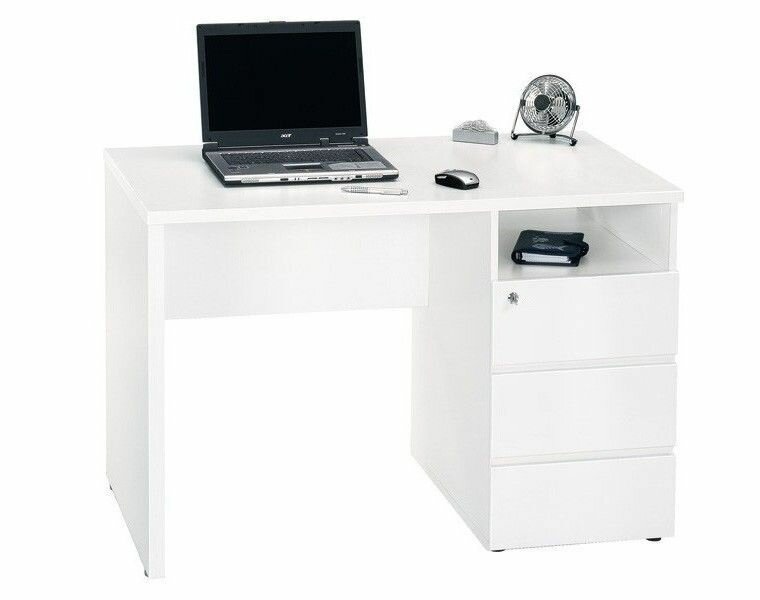 Компьютерный стол 9 белый 110х65х75 см